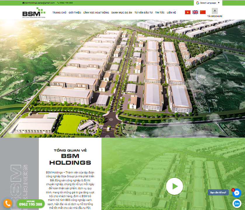iHappy bàn giao website cho khách hàng BSM Holdings