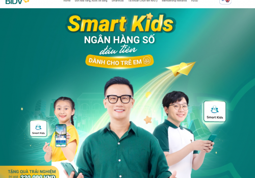 Cùng iHappy trải nghiệm ngân hàng số đầu tiên dành cho trẻ em qua dự án Smart Kids của BIDV