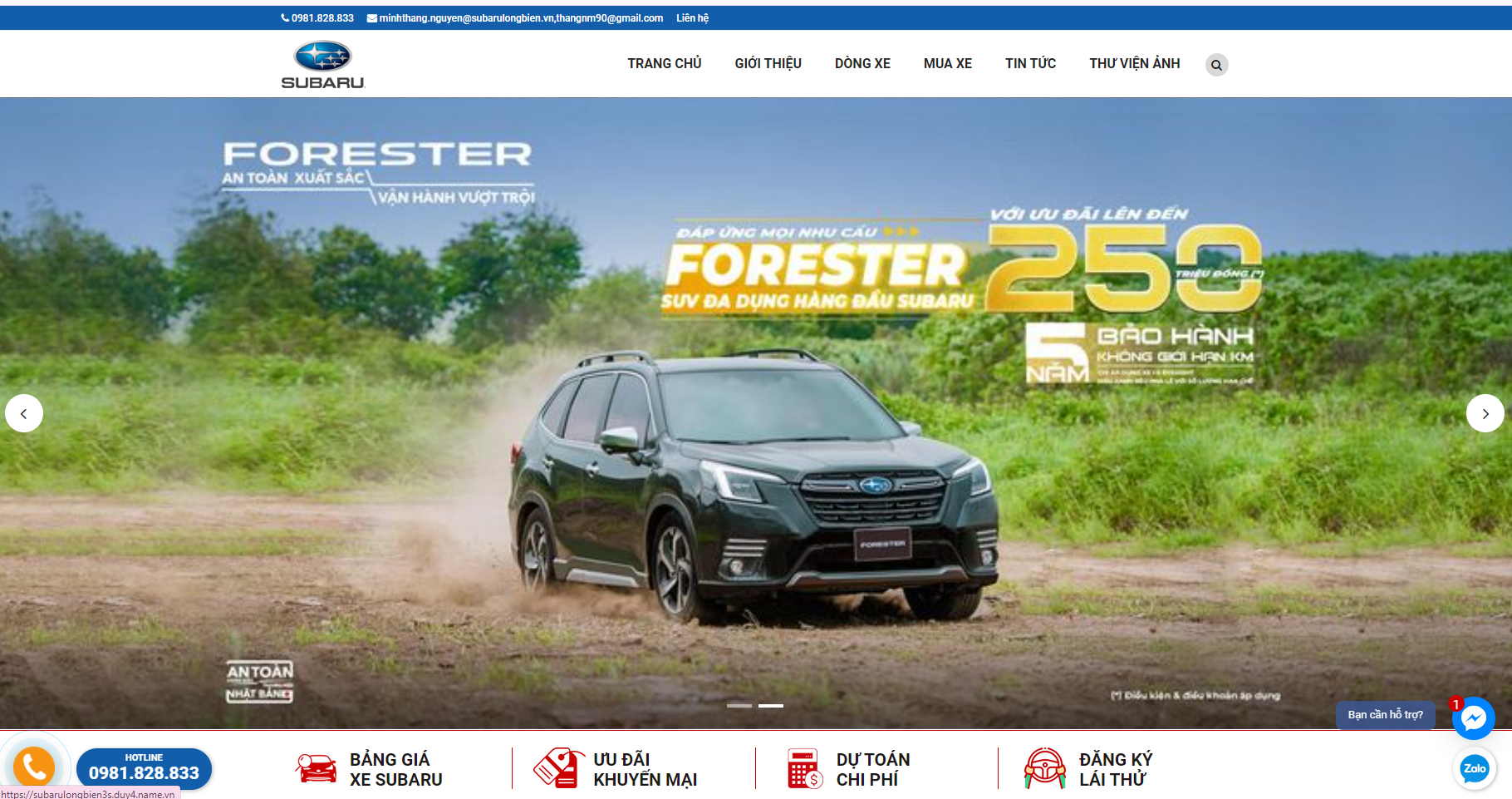 Dự án Subaru Long Biên
