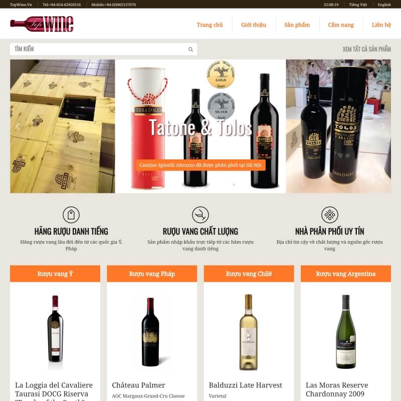 Cửa hàng rượu vang Topwine